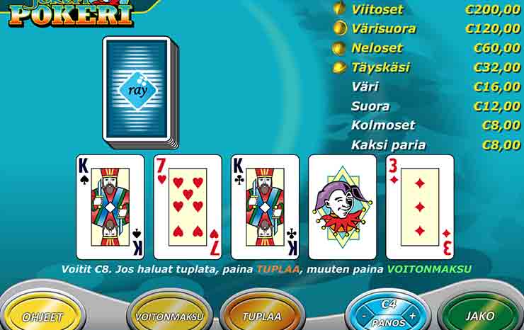 JokeriPokeri suomalainen kolikkopeli