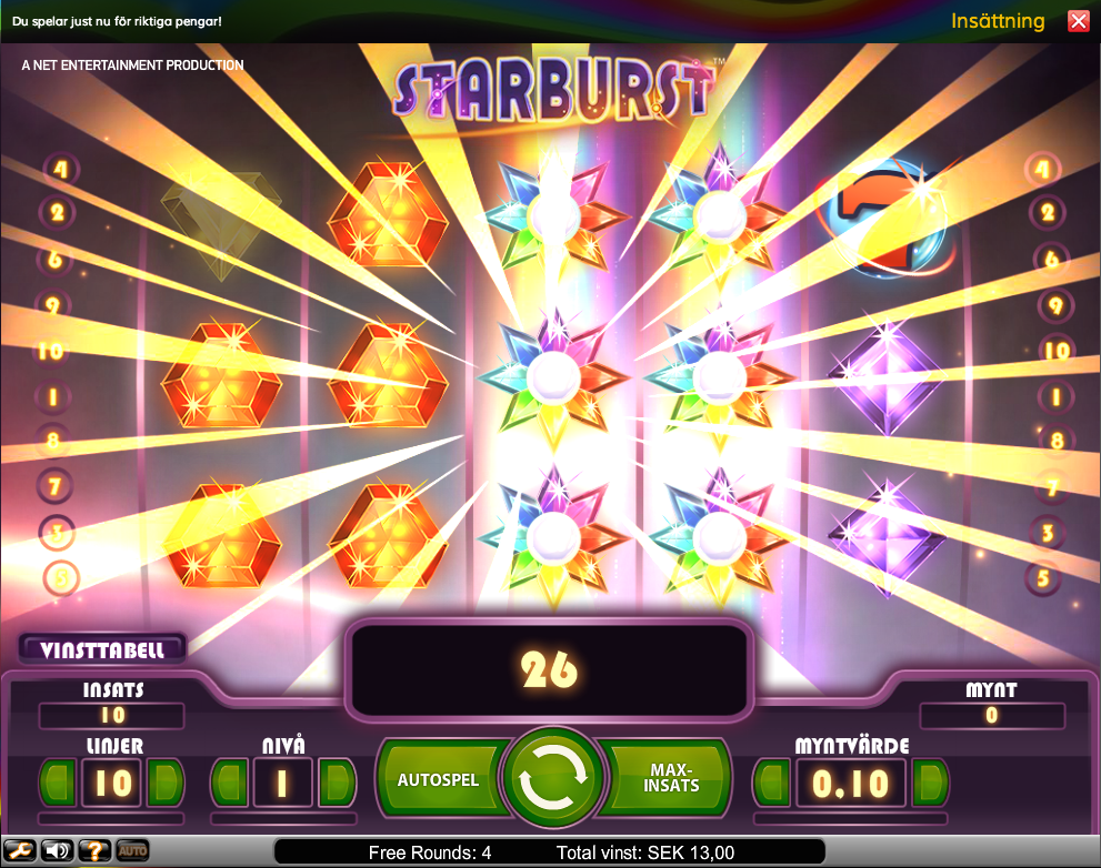 Starburst voitot