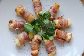 Halloumi-bacon