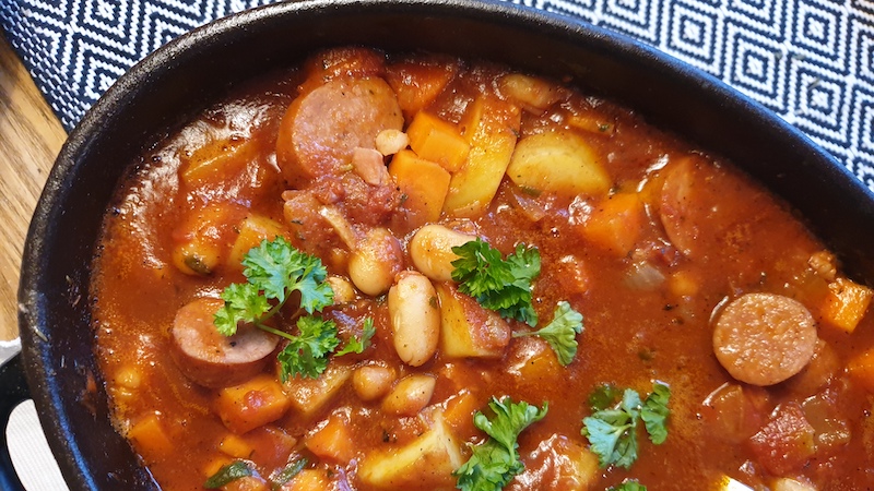 Rott vin i box till chorizogryta-recept-vinbanken