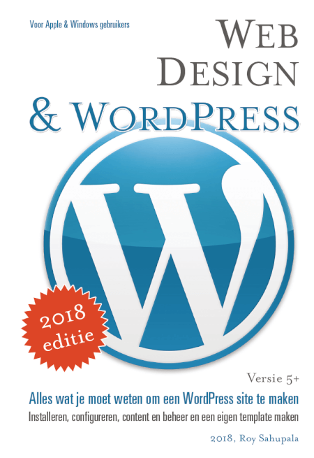 Boek cover Webdesign en WordPress