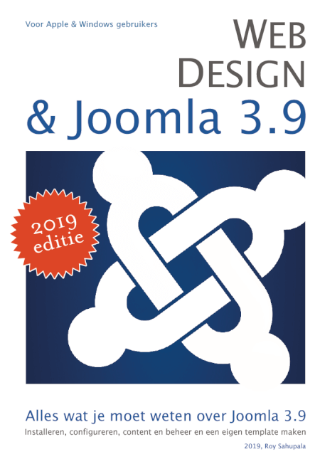 Boek cover Webdesign en Joomla 3.9