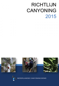 Boek cover Richtlijn Canyoning 2015