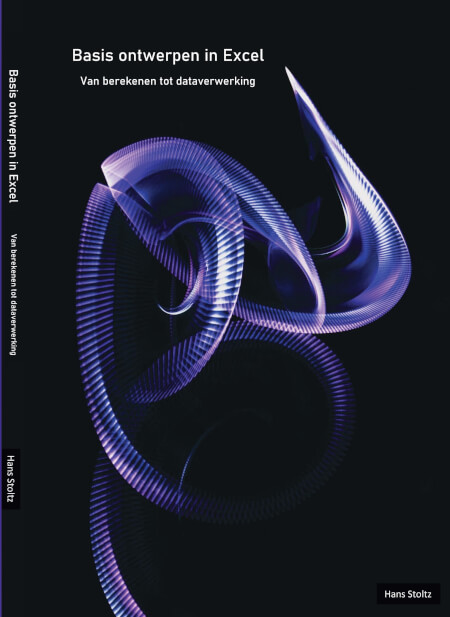 Boek cover Basis ontwerpen in Excel