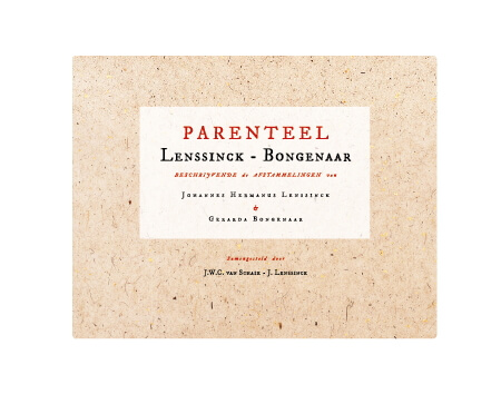 Boek cover Parenteel Lenssinck - Bongenaar