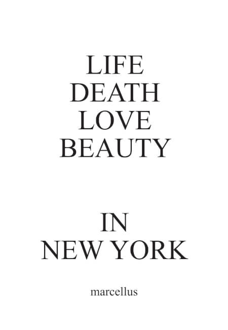 Boek cover LIFE DEATH LOVE BEAUTY IN NEW YORK