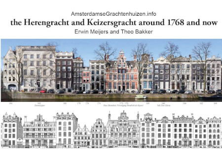 Boek cover the Herengracht and Keizersgracht around 1768 and now