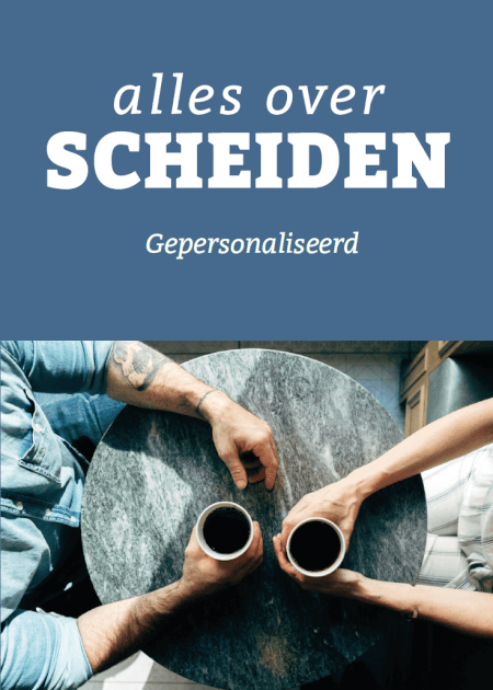Boek cover Alles over scheiden met personalisatie