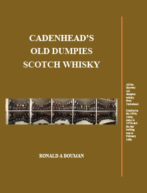 Boek cover Cadenhead old dumpies whisky collection