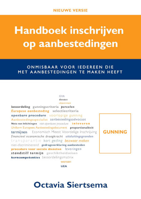 Boek cover Nieuwe versie Handboek Inschrijven op aanbestedingen