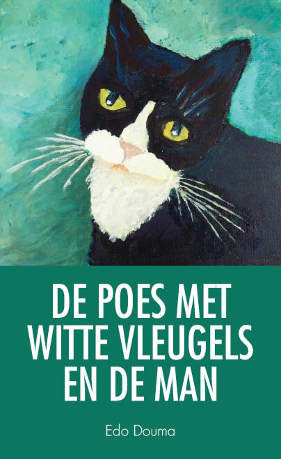 Boek cover De poes met witte vleugels en de man