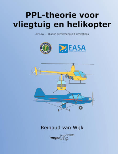 Boek cover PPL-theorie voor vliegtuig en helikopter, FAA conversie EASA
