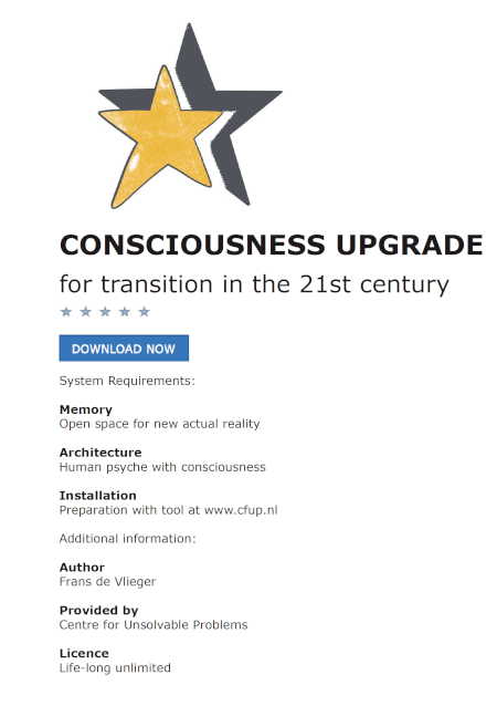 Boek cover Consciousness upgrade for transition in the 21st century