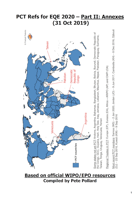 Boek cover PCT Refs for EQE 2020 - Part 2/2