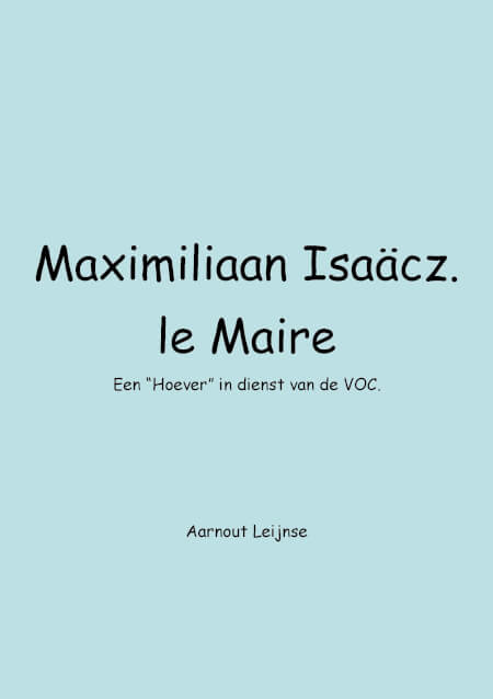 Boek cover Maximiliaan le Maire