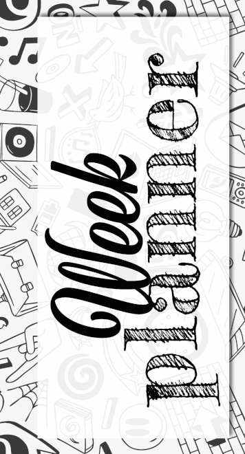 Boek cover Weekplanner zwart