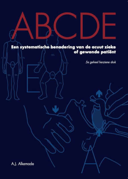 Boek cover ABCDE een systematische benadering van de acuut zieke of gewonde patient