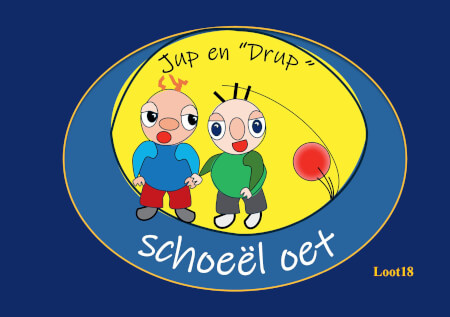 Boek cover JUP en DRUP - schoeël oet