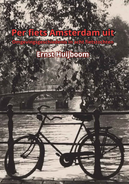 Boek cover Per fiets Amsterdam uit (zwart-witversie)