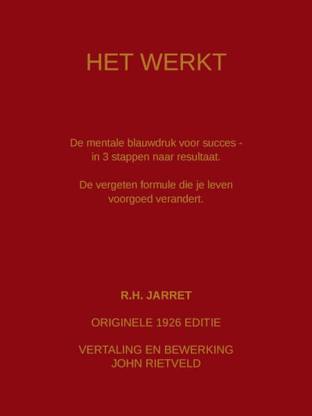 Boek cover HET WERKT