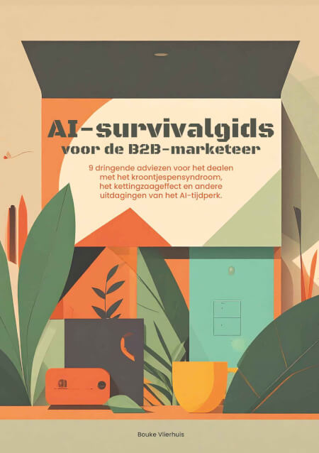 Boek cover AI-survivalgids voor de B2B marketeer