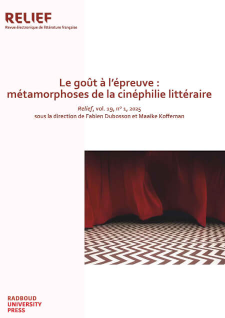Boek cover Relief, vol. 19, no. 1, 2025