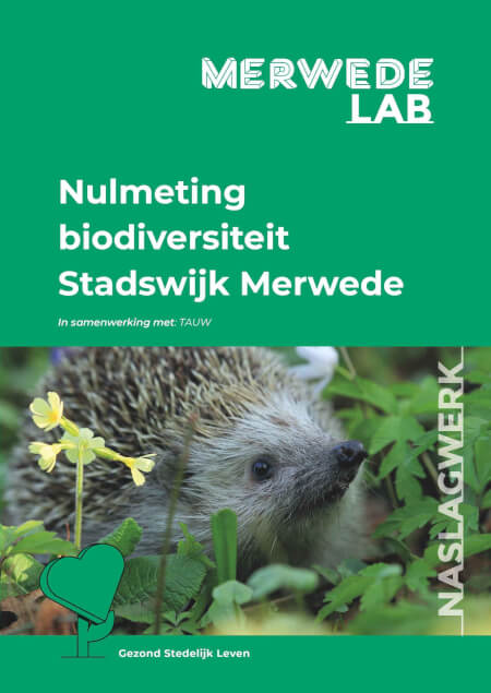 Boek cover Nulmeting biodiversiteit Stadswijk Merwede