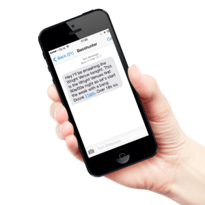 Phone with Vipsy Text Message