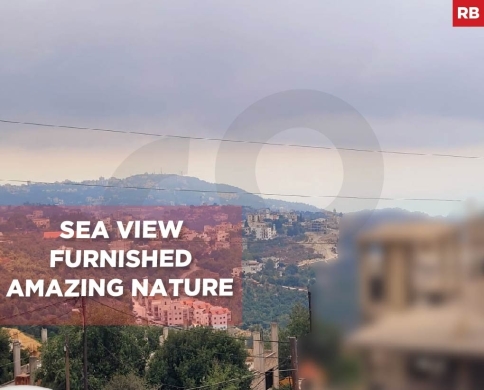 Duplex for sale/Sea View/Furnished/Amazing Nature/Keserouan/Zaaitreh-زعيترة/REF#RB140310