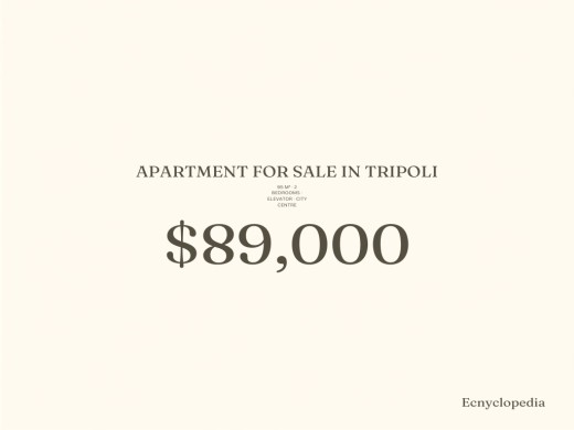 Top-Floor 3BR Apt in North Tripoli - Ready to Live with Central A/C & Parking
