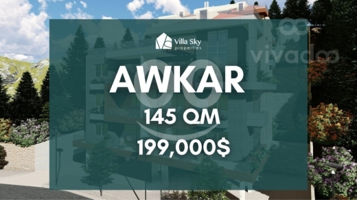 شقة عصرية للبيع في عوكر 145م | Modern Apartment for Sale in Awkar 145sqm