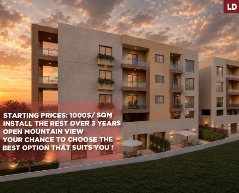 UNDER-CONSTRUCTION/STARTING $1,000 per SQM/30% DOWN-PAYMENT/BASABA ,BAABDA/بسابا/REF#LD140363