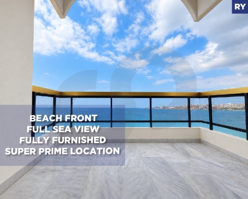 Beach Front Duplex For Rent/Super Prime Location/Keserouan/Haret Sakher-حارة صخر/REF#RY140366