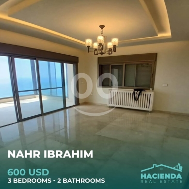Sea View Apartment For Rent In Nahr Ibrahim