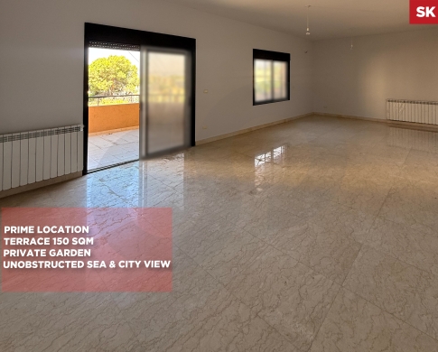Open city & sea view/Terrace 150 SQM/Prime Location/ Beit El Chaar,METN/بيت الشعار / REF#SK140455 !