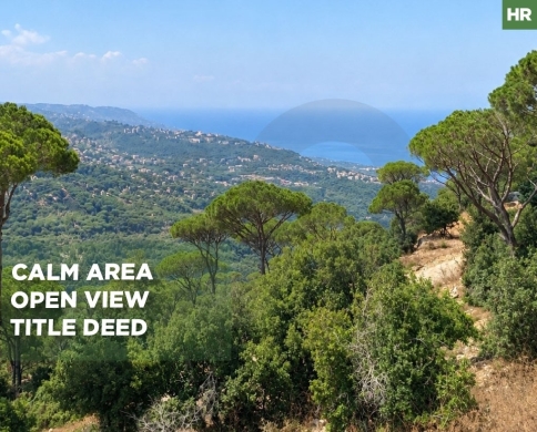wonderful 1405 sqm Land/Sea- Mountain view/easy access/ Ras El Maten ,METN/رأس المتن/REF#HR140523