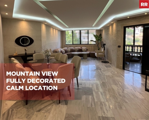 Mountain View/Fully decorated/calm location/SOUK EL GHARB-ALEY/سوق الغرب/REF#RR140522