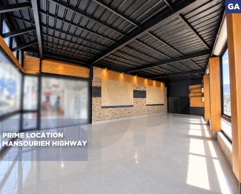 SHOP FOR RENT IN MANSOURIEH,METN/المنصورية/PRIME LOCATION/ REF#GA140490 !