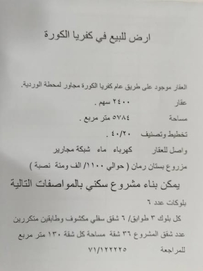 Distinctive property on Kafriya main road in Koura
