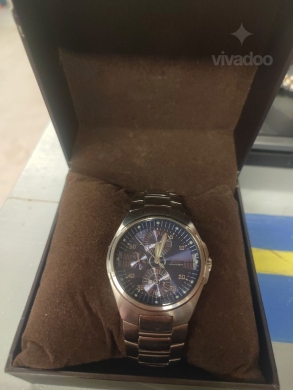 ساعة غيس أصلية كرونوغراف زرقاء | Guess Blue Chronograph Original Watch