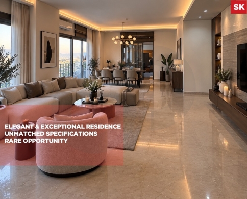 LUXURIOUS APARTMENT FOR SALE/Elegant & Exceptional Residence/Rare Opportunity/JAL EL DIB-METN/جل الديب/REF#SK140568