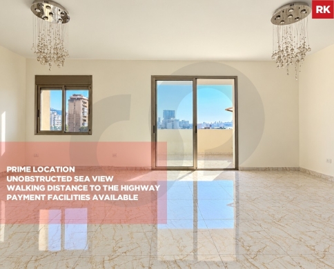 Spacious and well-maintained apartment for sale/Prime Location/Unobstructed Sea View/ANTELIAS-METN/انطلياس/REF#RK140615