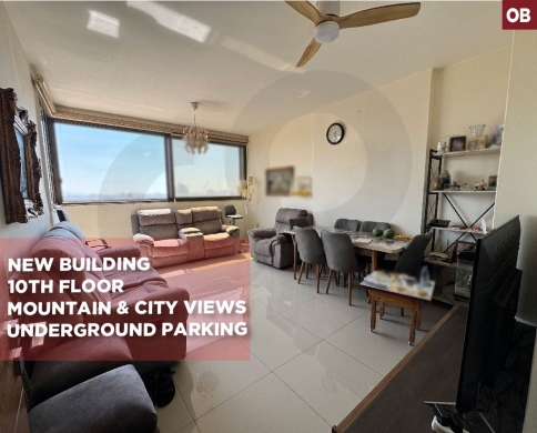 10TH FLOOR/UNDERGROUND PARKING/mountain/city view/Tariq Al Jadida,beirut/طريق الجديدة /REF#OB140616