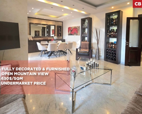 Fully furnished,equipped and decorated/Kfour,keserouan/كفور/ REF#CB140597 !