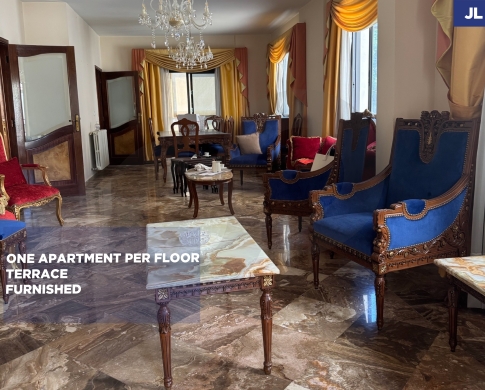 RENT/FULLY FURNISHED/well-maintained/peaceful living environment/Haret Sakher,KESEROUAN/حارة صخر/REF#JL140655 !