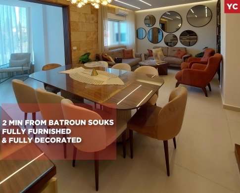 Fully furnished AND decorated/Well-maintained building/BATROUN/البترون /REF#YC140706 !