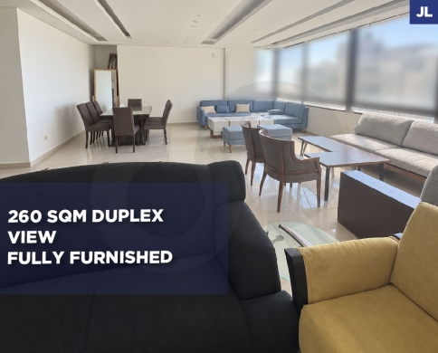 DUPLEX/fully furnished/beautiful view/family layout/haret sakher,keserouan/حارة صخر/REF#JL140697
