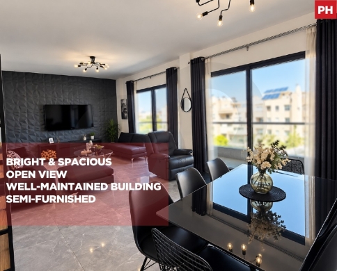 Bright & Spacious Semi-Furnished Apartment with Open View for sale/ located near all amenities/MANSOURIEH-METN/منصوريه/REF#PH140717