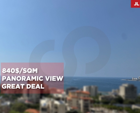 Great Deal/Breathtaking panoramic view/Haret Sakher,KESEROUAN/حارة صخر/REF#JL140760 !