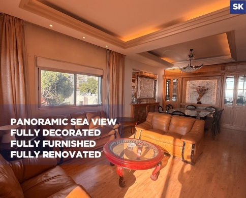 Easy Access to Main Roads/Panoramic Sea View/Fully furnished/BQENNAYA-METN/بقنايا/REF#SK140731